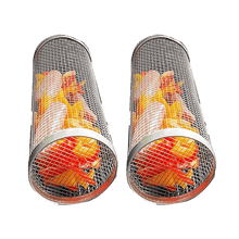Load image into Gallery viewer, Barbecue stainless steel wire mesh cylinder
