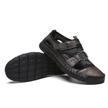 Load image into Gallery viewer, Men Comfy Flat Heel Summer Leather Sandals