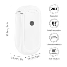 Load image into Gallery viewer, Wireless Bluetooth Mini Thermal Label Maker Printer