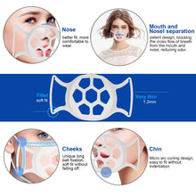 Load image into Gallery viewer, 3D Large Softer Face Mask Bracket Bracket-Prevent Glasses From Fogging
