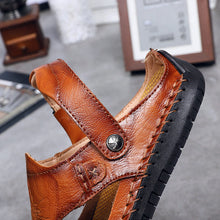Load image into Gallery viewer, Men's Casual Breathable Handmade Leather Sandals