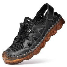 Load image into Gallery viewer, Men's Rubber Toe Cap Mesh Splicing Slippers Outdoor Water Sandals