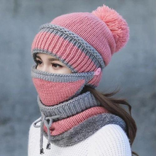 Load image into Gallery viewer, 2021 New 3 in 1 Winter Beanie Set
