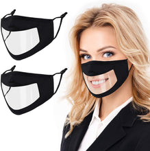 Load image into Gallery viewer, Transparent Face Mask With Nose Wire