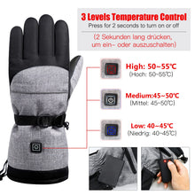 Load image into Gallery viewer, Adjustable Temp 40-55 °C Heated Gloves