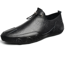 Load image into Gallery viewer, Men Loafers Casual Leather Flats Light Slip-on Moccasins