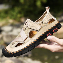 Load image into Gallery viewer, Men's Outdoor Wading Beach Shoes Mesh Non-slip Hole Sandals
