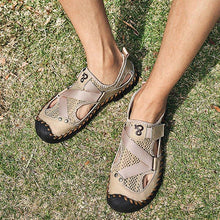 Load image into Gallery viewer, Men's Outdoor Wading Beach Shoes Mesh Non-slip Hole Sandals
