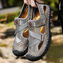 Load image into Gallery viewer, Men's Outdoor Wading Beach Shoes Mesh Non-slip Hole Sandals
